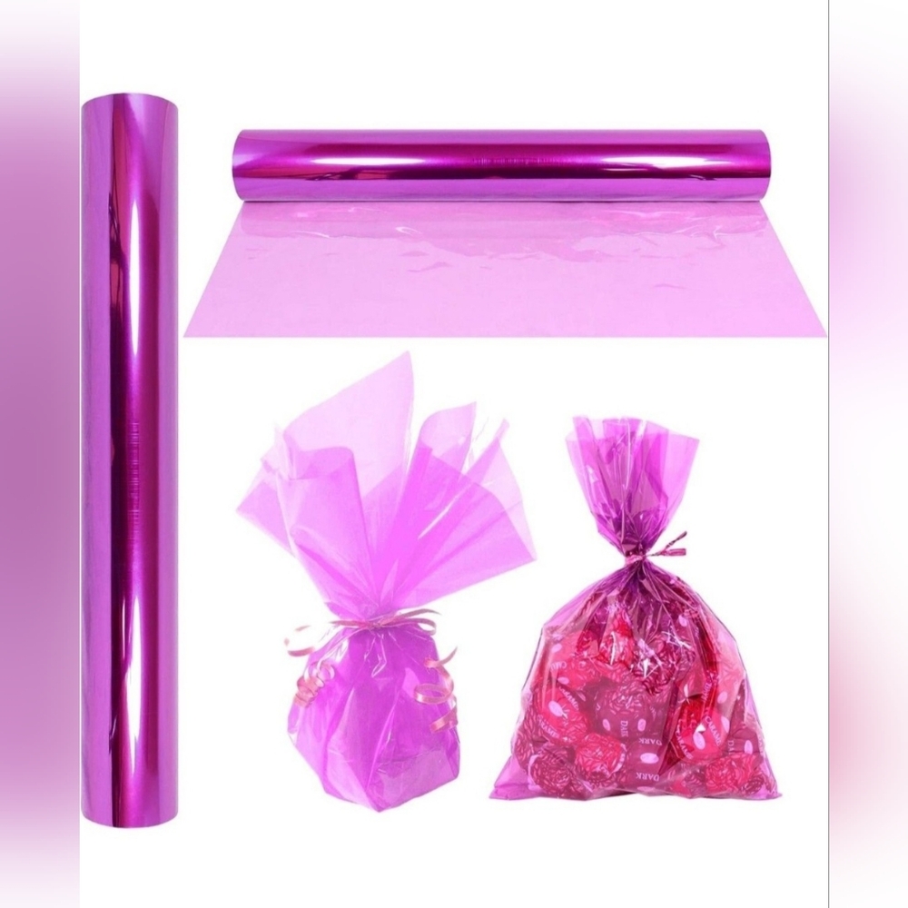 Cellophane Wrap Roll 16" x 100 Feet Lavender Brand New